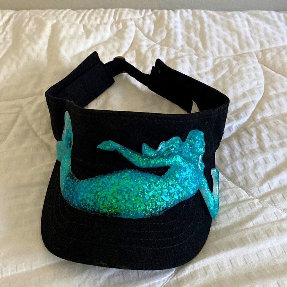 New Mermaid Visor New Handmade Mermaid Hat Pick your color. One if a kind